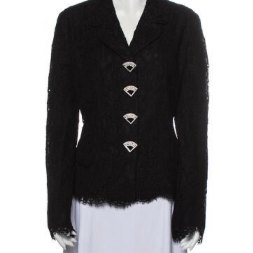 Dolce and Gabbana  Lace Blazer size Large Black